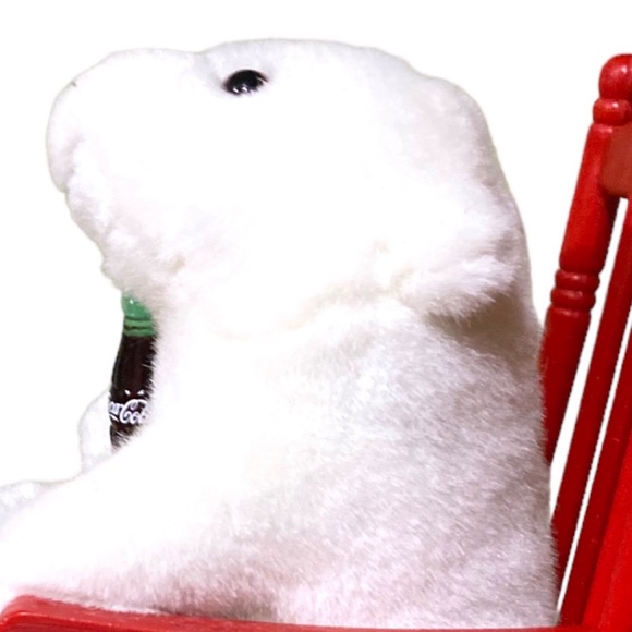1998 Coca-Cola Animation Collection Polar Bear On Rocking Chair - Picture 10 of 16
